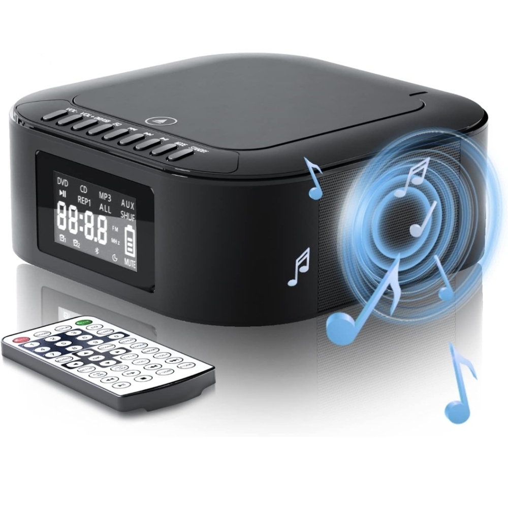 NIB CD Player Bluetooth Boombox with Speakers